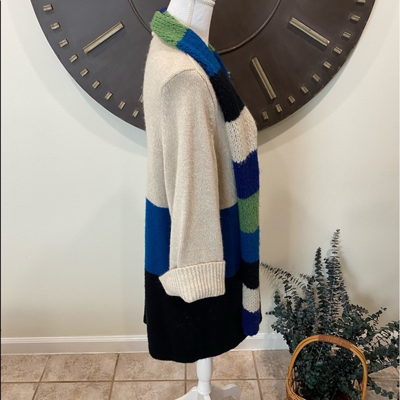 Style & Co, Plus Size 2X Sweater V-Neck tricolor Knit Long - Picture 8 of 12